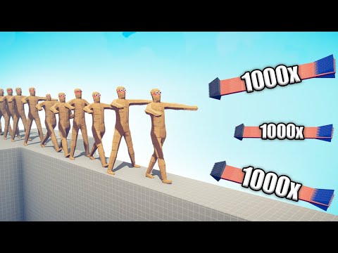 50x MUMMY GIANT vs 1000x OVERPOWERED UNITS - TABS | Totally Accurate Battle Simulator 2023