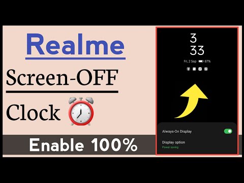 How To Use Screen OFF Clock in Realme