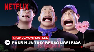Download lagu Fans Huntrix Kongsi Bias | KPop Demon Hunters | Netflix mp3