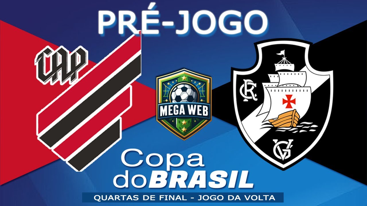 AO VIVO -- ATHLETICO x VASCO | Copa do Brasil 2024 - Quartas de Final