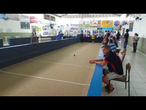 GP Brasil de Bocha - Momentos do jogo entre Alfredo Barrios e Pedro Segalotto