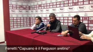 preview picture of video 'US #Arezzo, Ferretti:Capuano è il #Ferguson aretino'