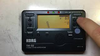 Video thumbnail for How To Use The TM50 Korg Tuner/Metronome by Mr. Sutherlin