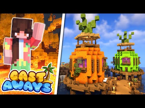 Sevaris - Modded Nether + Cute Fruit Houses 🌴🌸Castaways Modded Minecraft SMP Episode 3