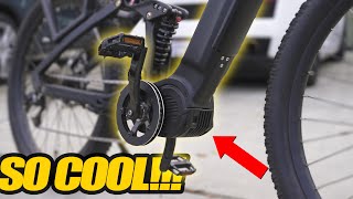 This Electric Bike Shifts Like a Real Motorcycle! Mid-Drive motor and gearing!