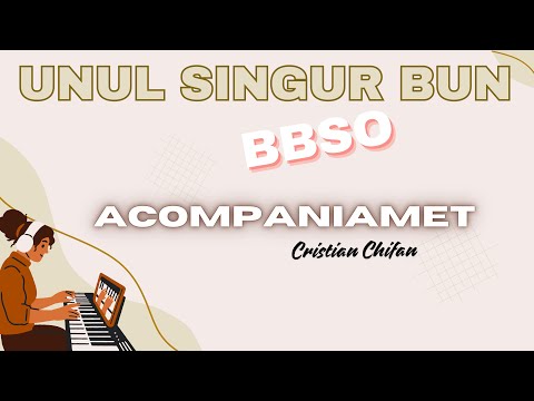 ACOMPANIAMENT Unul Singur Bun BBSO |Tutorial Pian INCEPATORI cu Acorduri Cristian Chifan