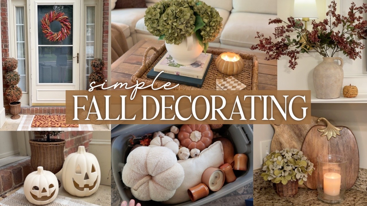 SIMPLE FALL DECORATING 🍂 Cozy Without the Clutter