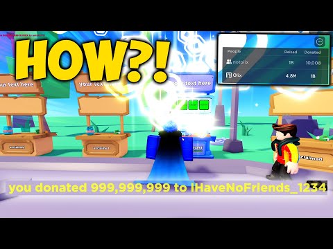 How I donated 1 BILLION Robux... (Pls Donate 🤑)