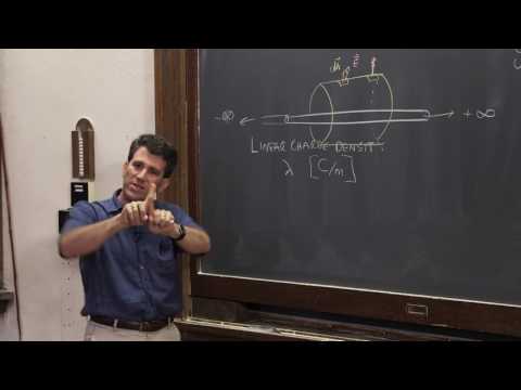 PHYS 102 | Gauss's Law 4 - Gauss's Law for a Line Charge