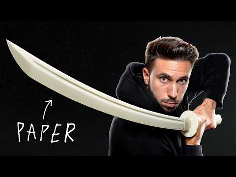 I Built a Paper Katana (it's lethal)