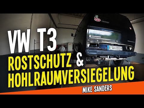 VW Bus T3 Rostschutz Hohlraumversiegelung Mike Sanders und dies und das ... (Zeitstempel beachten)