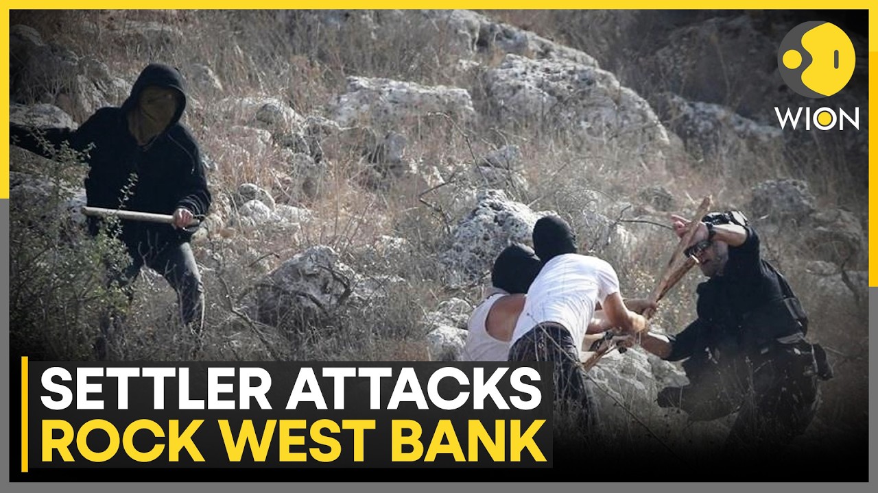 Israeli Settlers Attack Occupied West Bank; 10 Injured | WION News