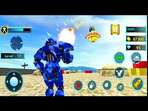 Tank Robot Game - Police Eagle Robot Car Game * Android Gameplay