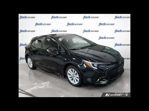 2025 Toyota Corolla Hatchback CVT in Black for sale at Finch Chrysler Dodge Jeep Ram Ltd in London, ON