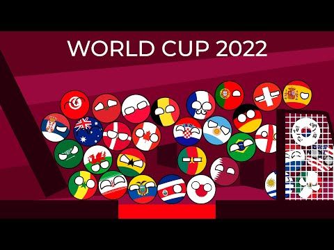 Countryballs Marble Race Beat the Keeper | FIFA World Cup 2022
