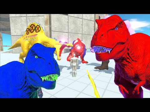 DEATH CLIMB FPS AVATAR VS SPIDERMAN & THANOS & LOGAN DINOSAUR - Animal Revolt Battle Simulator