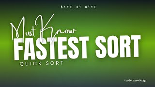 Download the video "How Quick Sort Works | Visual Explanation + Code | DSA | Byte By Byte | Python | interview"