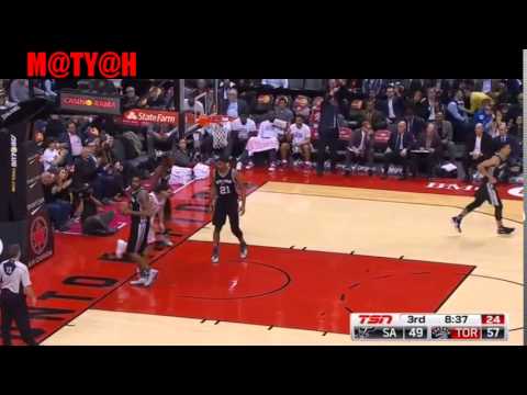 amazing Pass to Scola by Kyle Lowry raptors vd spurs edited video