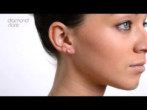 Diamond 0.40ct 3.8mm 18K Gold Stud Earrings - FG23 62A