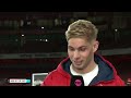 WHOLESOME MOMENT AS FANS STAY BEHIND TO SUPPORT EMILE SMITH ROWE AFTER HIS INTERVIEW