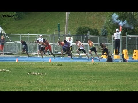 2014 Canadian Junior Track and Field Championships: Men's 100 meters semi finals