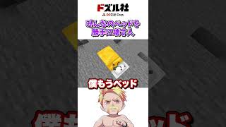 味方のベッドを壊す男 #shorts #マイクラ #Minecraft