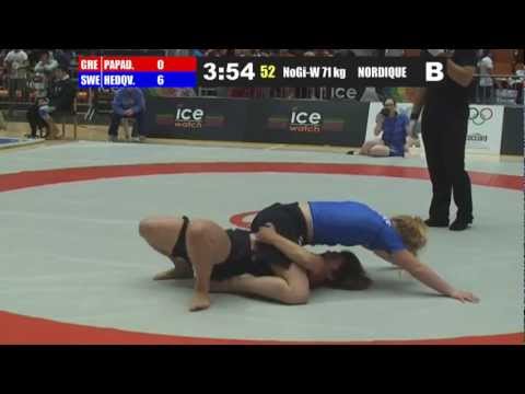 M. Papadopoulou (GRE) Vs S. Hedqvist (SWE) - NOGI - Fila European 2012
