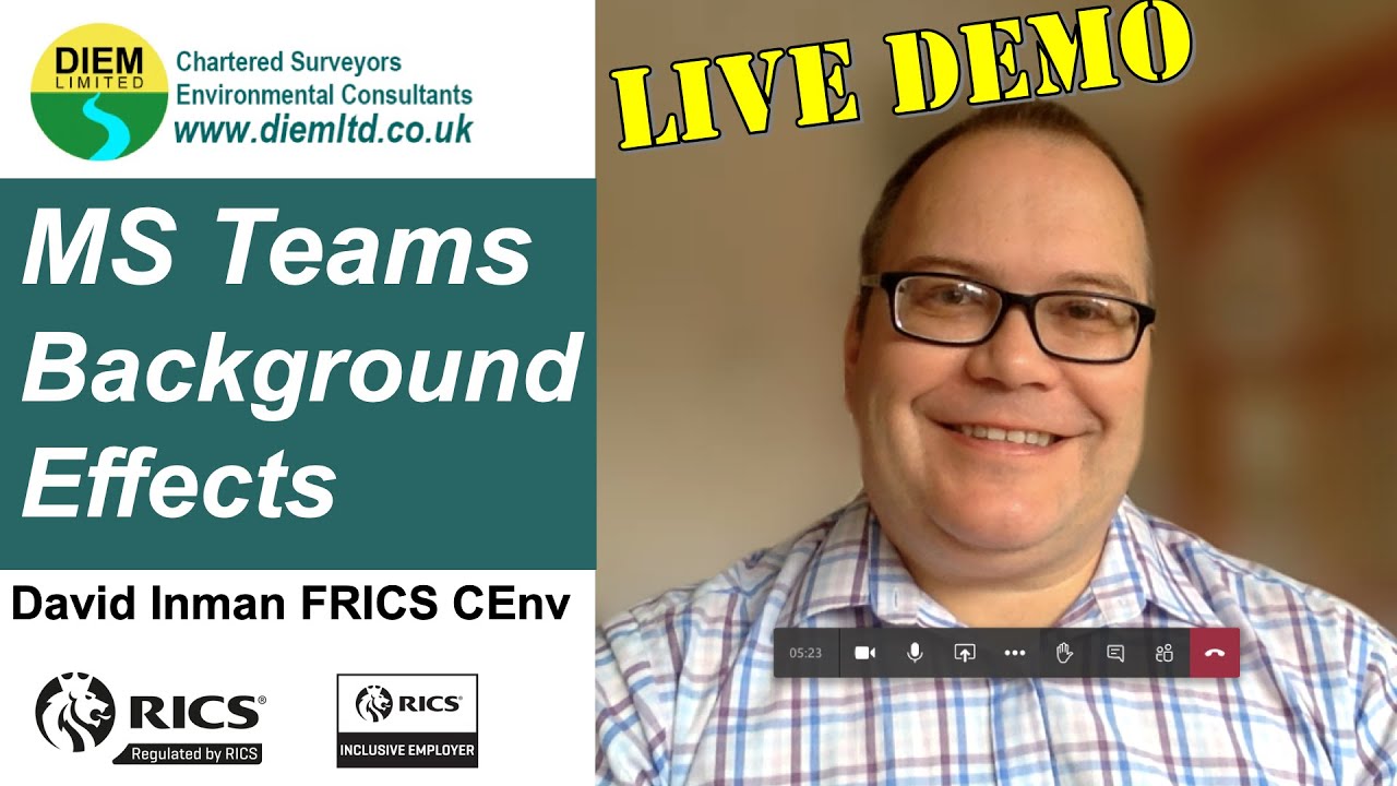 MS Teams Background Effects - Live Demo