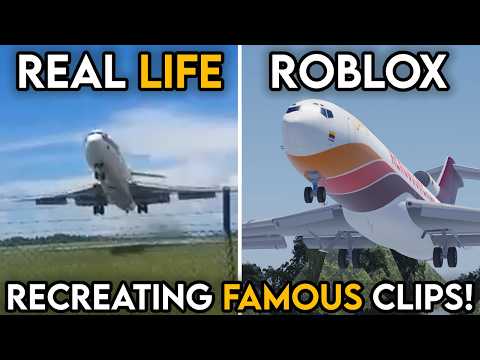 Recreating FAMOUS Aviation Videos in ROBLOX… ✈️ (PTFS, PF and Novus)