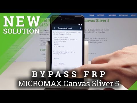 How to Bypass Google Verification in MICROMAX Canvas Sliver 5 - Forgotten Google Account