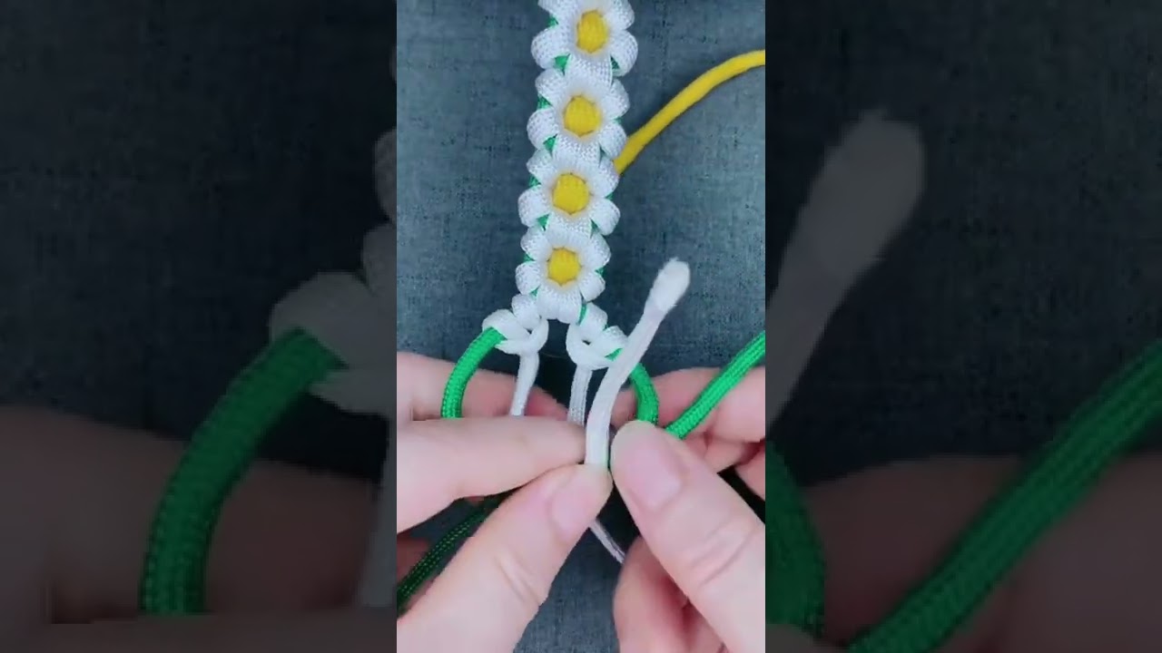 tie easy knots flower bracelet