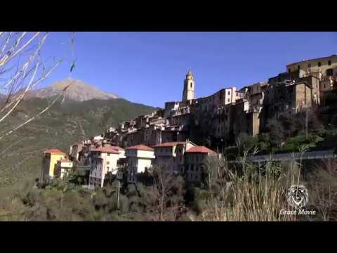 Liguria di Ponente-Borghi antichi- Castel Vittorio- (Canon HD)