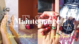 Maintenance Reset Vlog | Hair, Skin Treatment + Mani Pedi