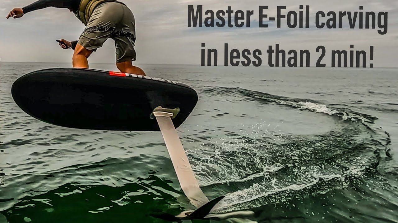 Learn how to carve on your toes and heels on an Efoil!