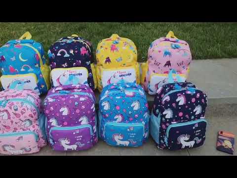 New Unicorn Kids School Bags for Boys Girls Kindergarten School Backpacks for Children