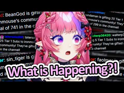 Ironmouse Gets Bombarded With Subs on the Christmas Eve