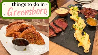 THINGS TO DO IN DOWNTOWN GREENSBORO NC / PLACES TO EAT / FRIEND DATE / SUMMER DOWNTOWN // NC EATS