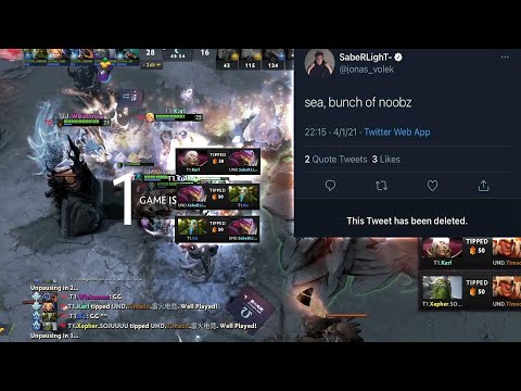 This is what happen when you trash talk SEA DOTES, SabeRLight- T1 VS UND