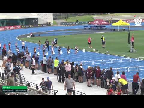 U9 Girls 60m Hurdles Heat 7: 2022 Commonwealth Bank State Combined Events Championships - Saturday