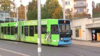 preview picture of video 'Tram Kassel: Umsetzen an der Stadthalle/Kongress Palais Kassel, 14. Oktober 2013 (Description DE/EN)'
