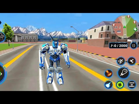US Police Bike Transform Robot Game #2 - Android Gameplay