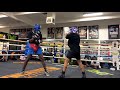 CURMEL MOTON VS KEVIN JOHNSON IN SPARRING FULL ROUND AT MAYWEATHER GYM IN LAS VEGAS | TRAINING
