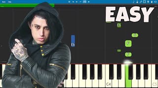 Good Girls Bad Guys - EASY Piano Tutorial - Falling In Reverse