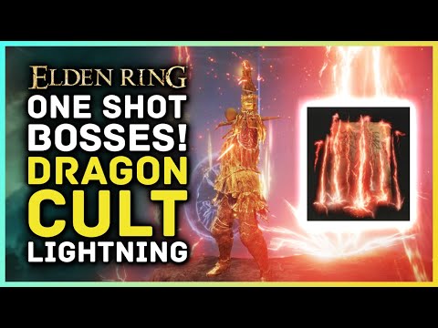 One Shot Bosses Build! DRAGON Cult Lightning INSANE - Best Elden Ring Builds!