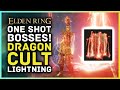 One Shot Bosses Build! DRAGON Cult Lightning INSANE - Best Elden Ring Builds!