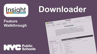 Insight Feature Walkthrough: Downloader