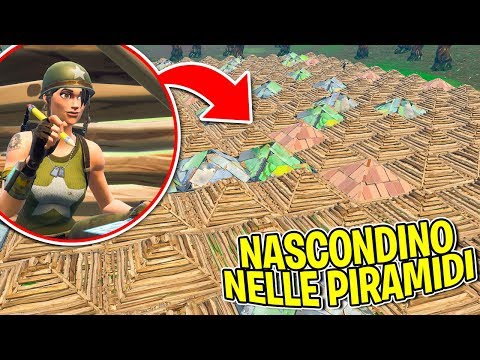 Fortnite ITA - NASCONDINO NELLE PIRAMIDI!!