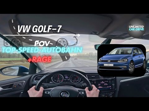 Autobahn Top Speed🚀+ Rage VW Golf 7 86ps 1.0 TSI