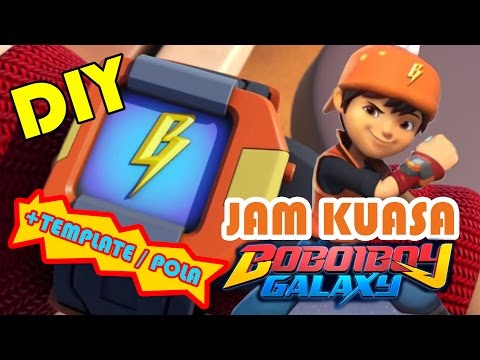 Cara Membuat Jam Kuasa BoBoiBoy Galaxy (+Template / Pola)