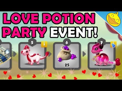 New LOVE POTION PARTY Event Walkthrough! Win the new POTION DRAGON! - DML #1080